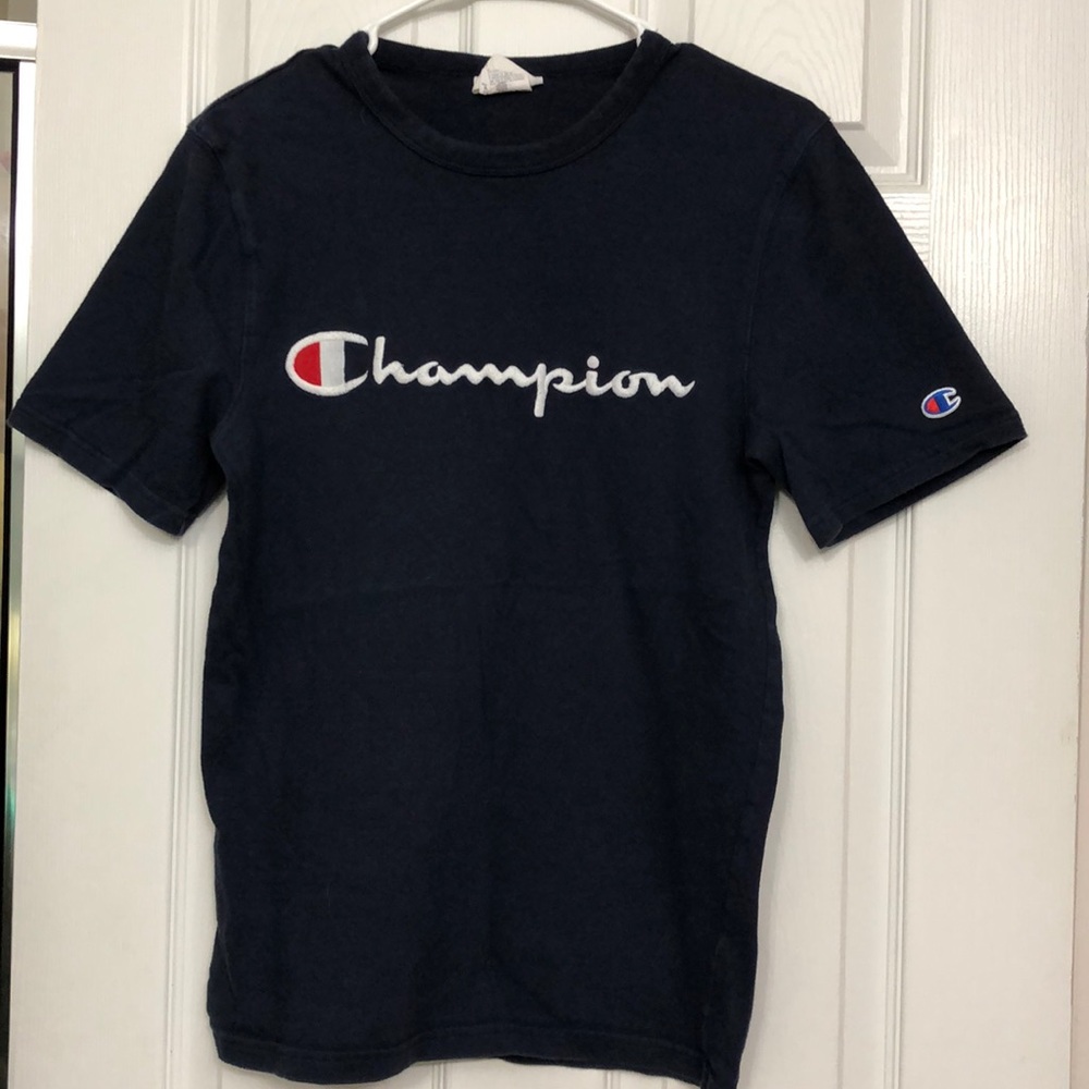 Great Quality (Thick Cloth) Champion Navy Blue T-shirt, FOR WOMEN AND MEN